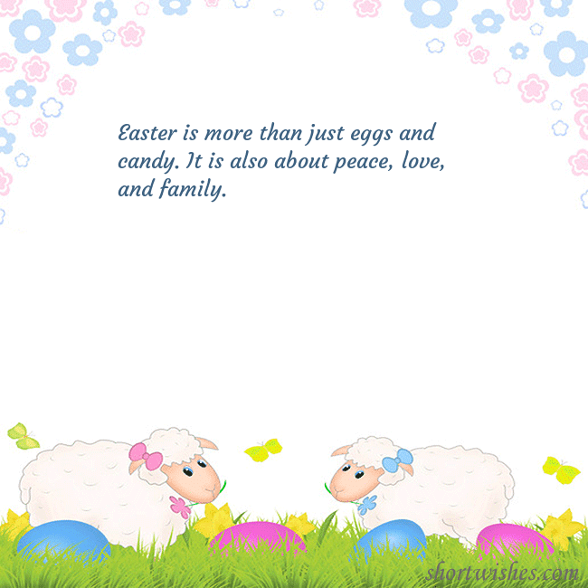 Easter ecard with sheeps