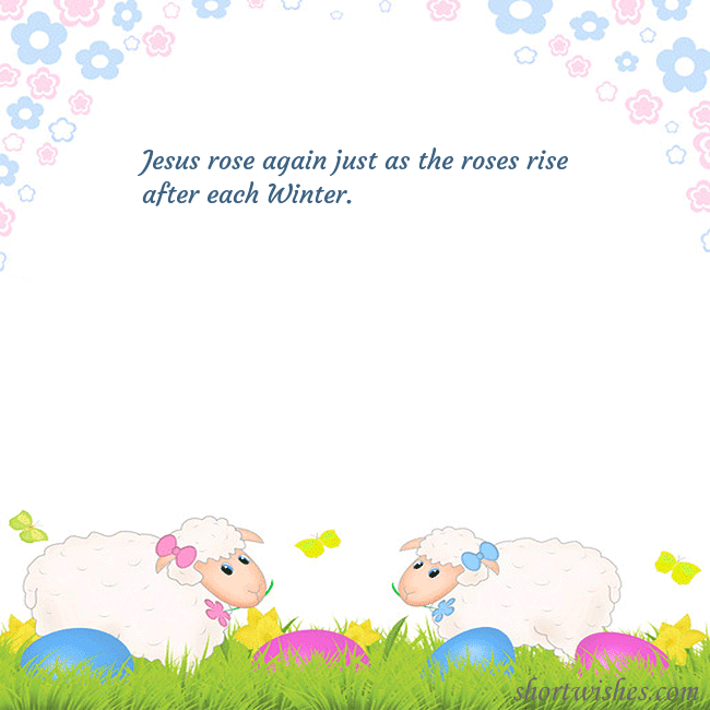 Easter ecard with sheeps