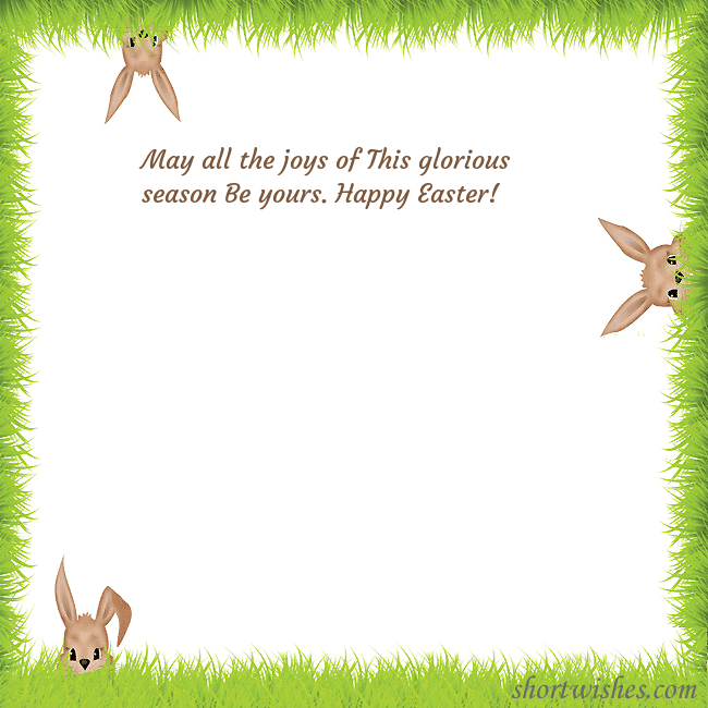 Easter ecards with rabbits