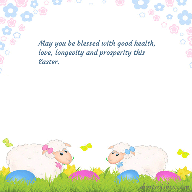 Easter ecard with sheeps