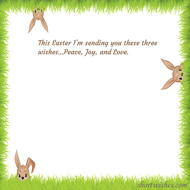 Easter ecards with rabbits