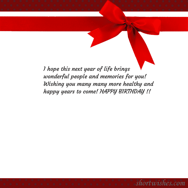 Greeting ecard with red ribbon