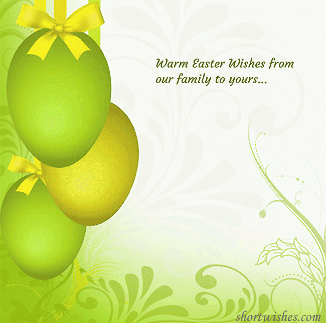 Beautiful easter greeting card