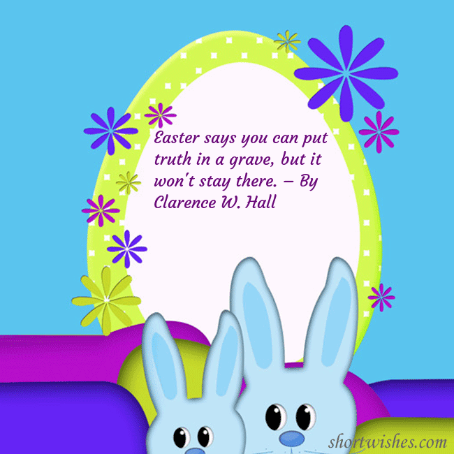 Easter ecards with two rabbits