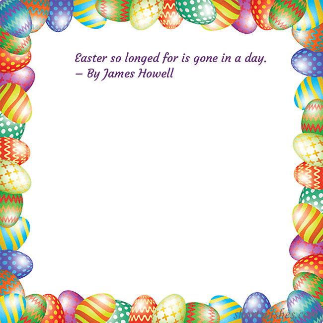 Easter greeting card with colorful eggs