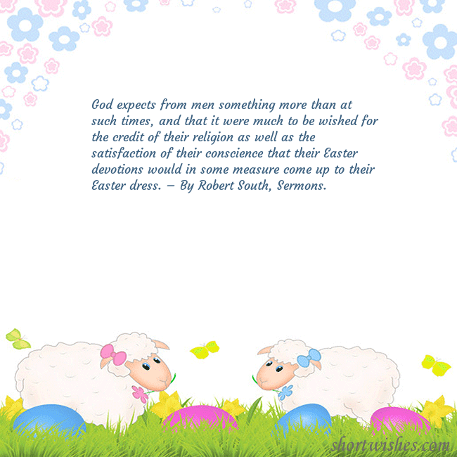 Easter ecard with sheeps