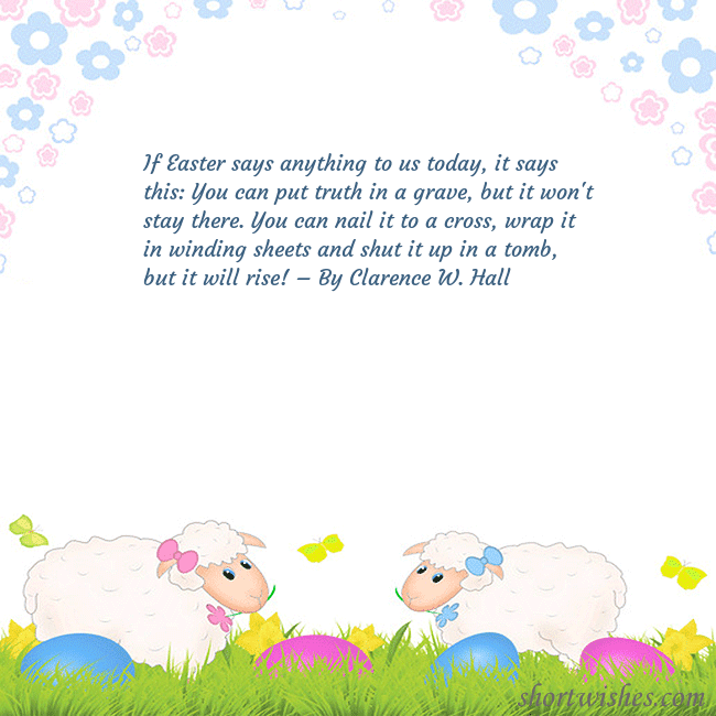 Easter ecard with sheeps