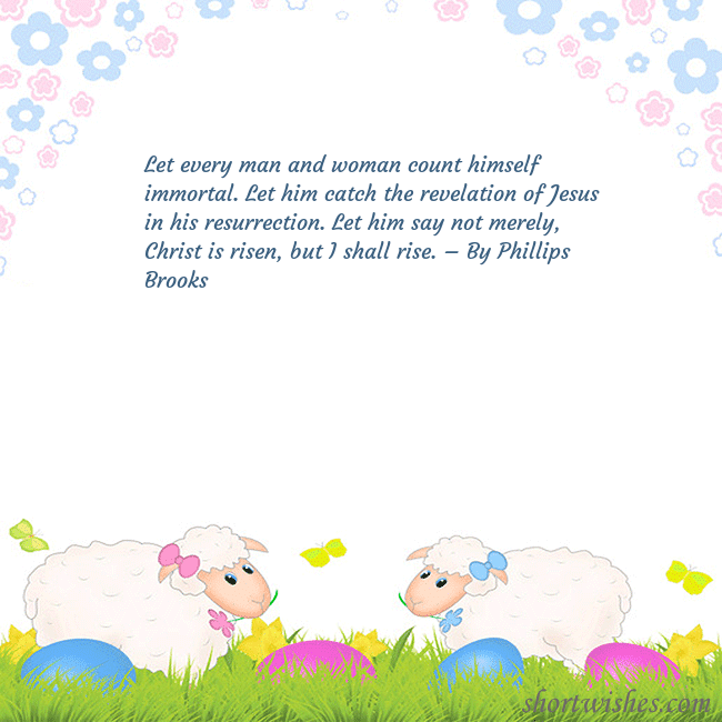 Easter ecard with sheeps