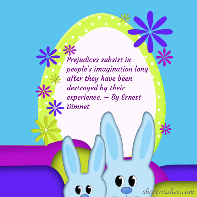 Easter ecards with two rabbits