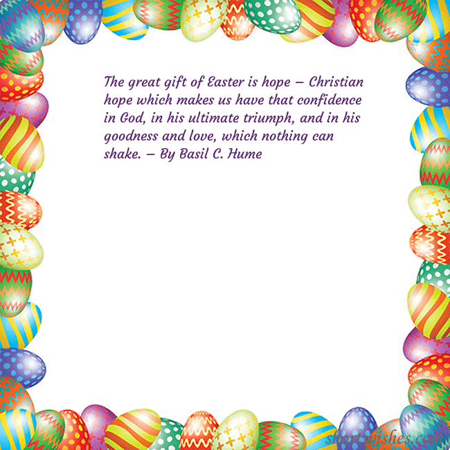 Easter greeting card with colorful eggs