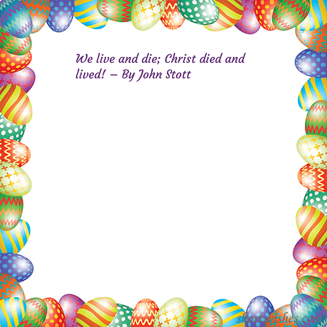 Easter greeting card with colorful eggs