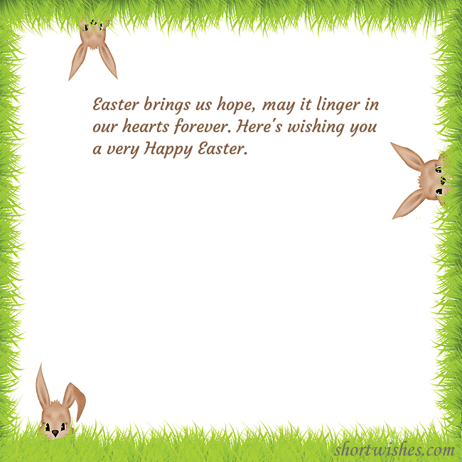 Easter ecards with rabbits