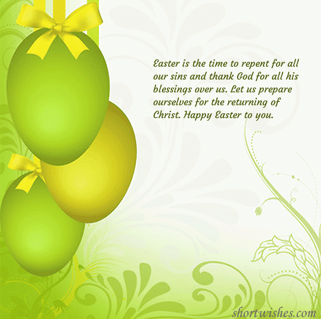 Beautiful easter greeting card