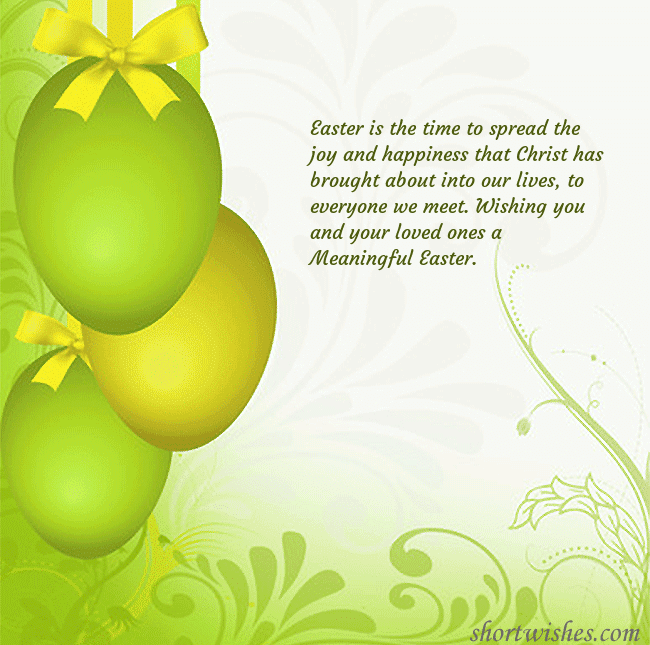 Beautiful easter greeting card