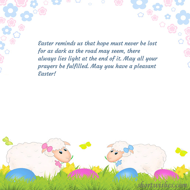 Easter ecard with sheeps