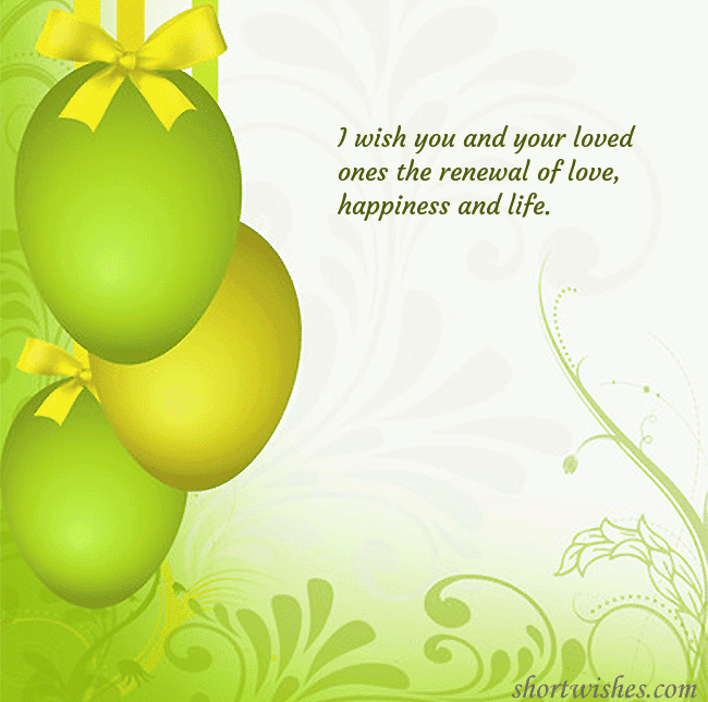 Beautiful easter greeting card