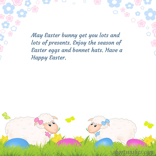 Easter ecard with sheeps