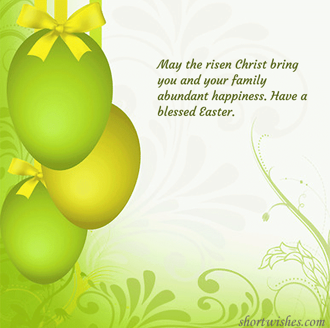 Beautiful easter greeting card