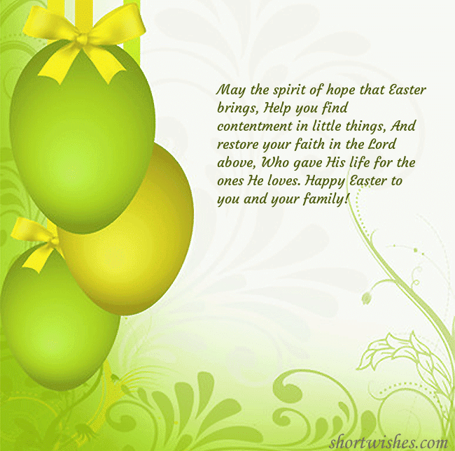 Beautiful easter greeting card