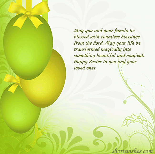 Beautiful easter greeting card