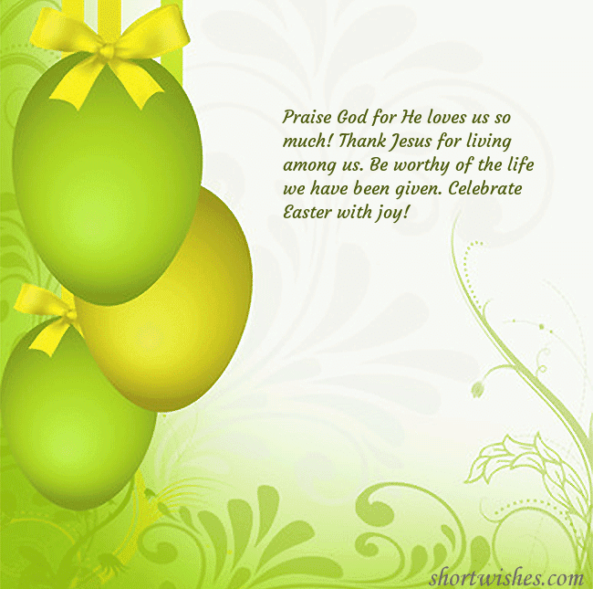 Beautiful easter greeting card