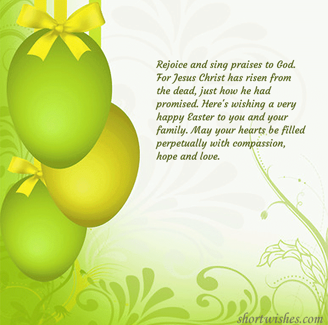 Beautiful easter greeting card