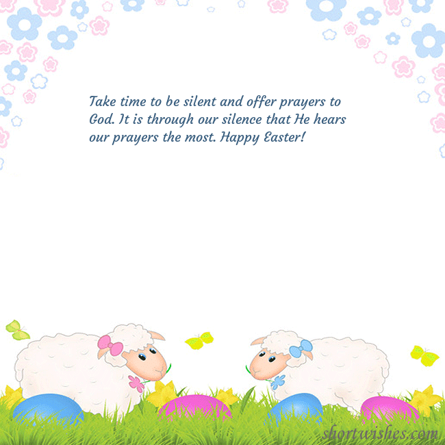 Easter ecard with sheeps