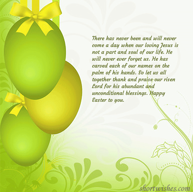 Beautiful easter greeting card