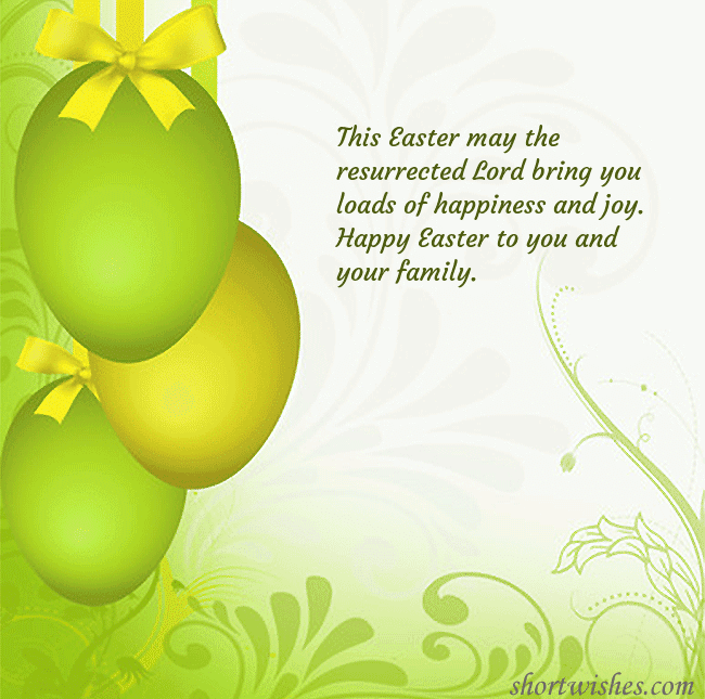 Beautiful easter greeting card