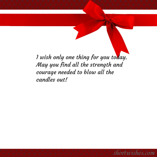 Greeting ecard with red ribbon