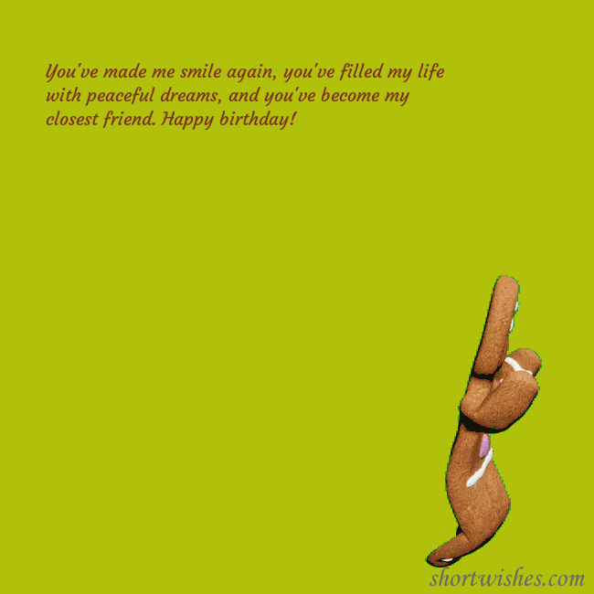Animated ecard with a dancing gingerbread man