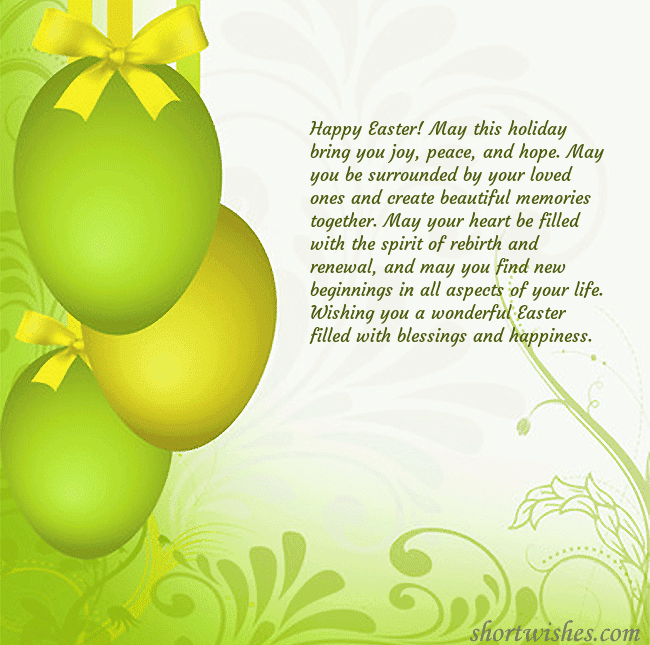 Beautiful easter greeting card