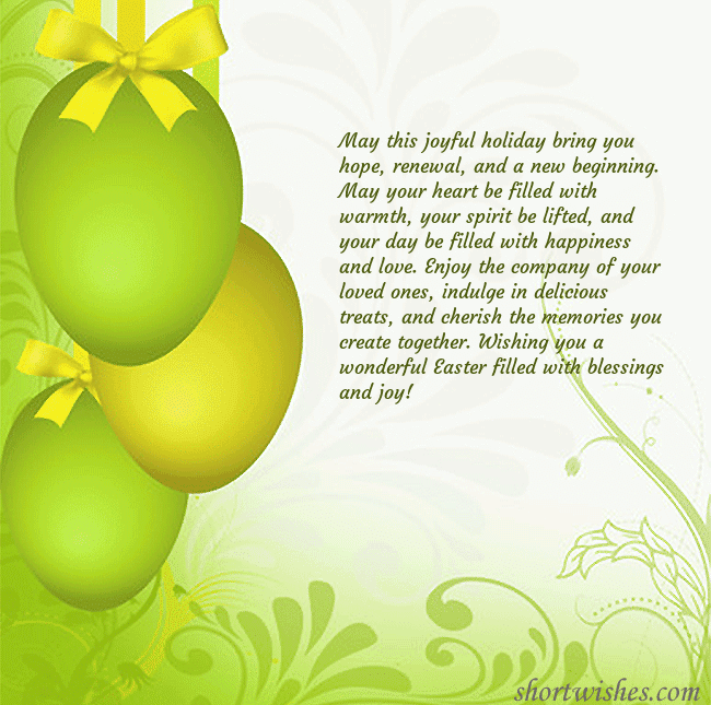 Beautiful easter greeting card