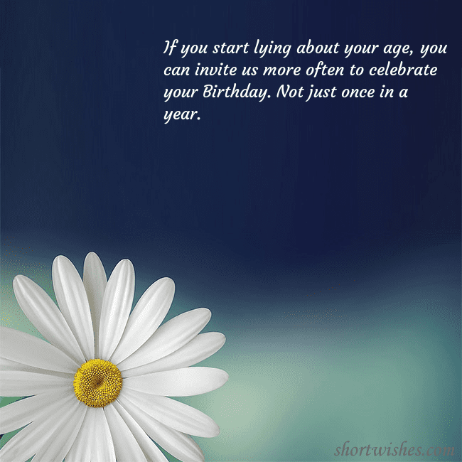 Postcard with a large daisy