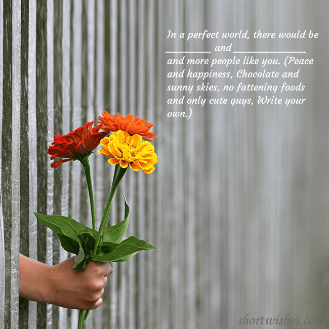 Electronic card with a bouquet of flowers