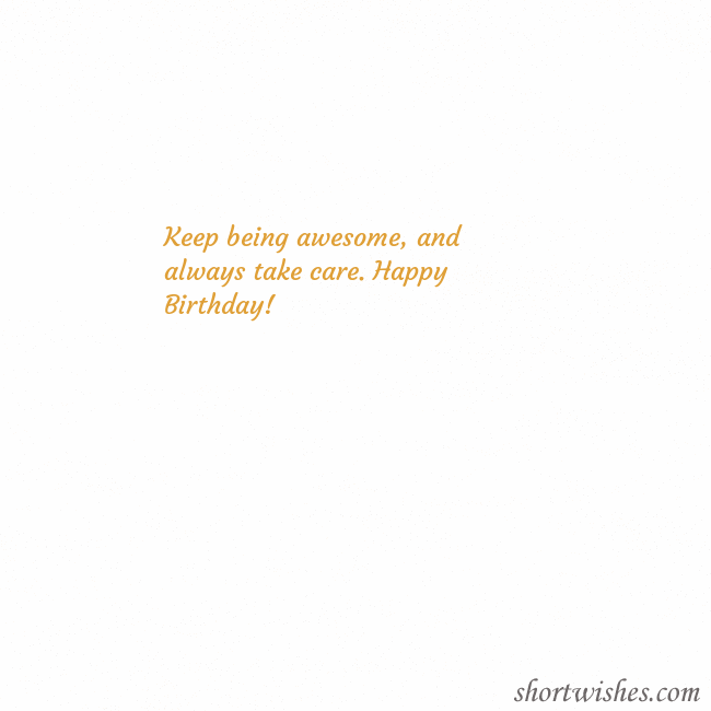 E-card animated golden heart