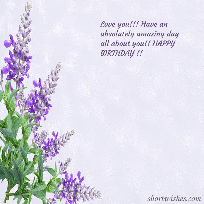 Postcard with lupins