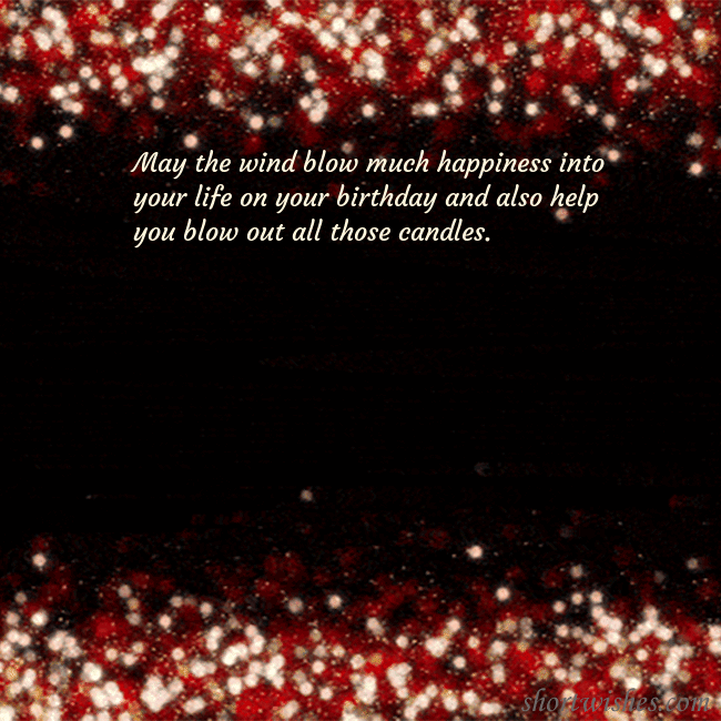 Animated flashing black-red postcard