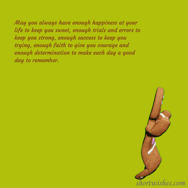 Animated ecard with a dancing gingerbread man