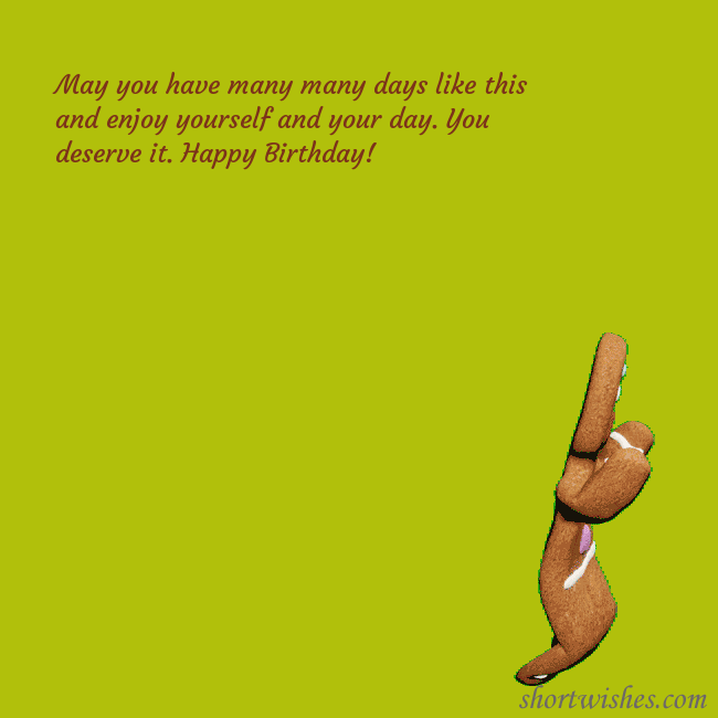 Animated ecard with a dancing gingerbread man