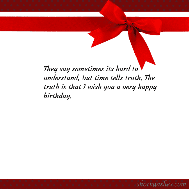 Greeting ecard with red ribbon