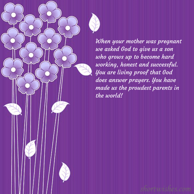 Greeting ecard with small flowers