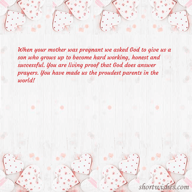 Postcard with white hearts