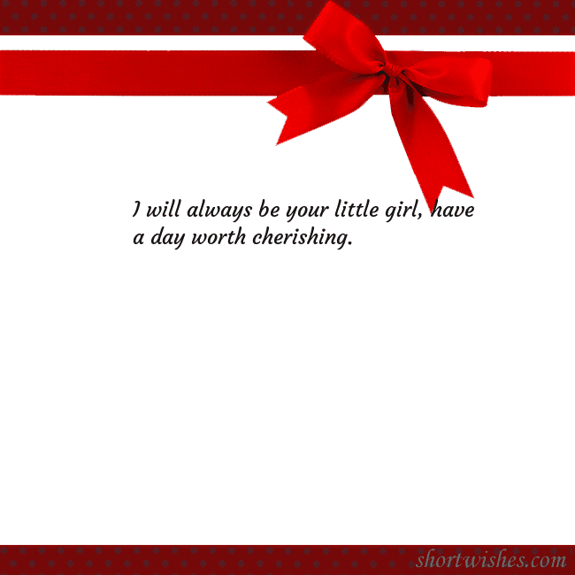 Greeting ecard with red ribbon