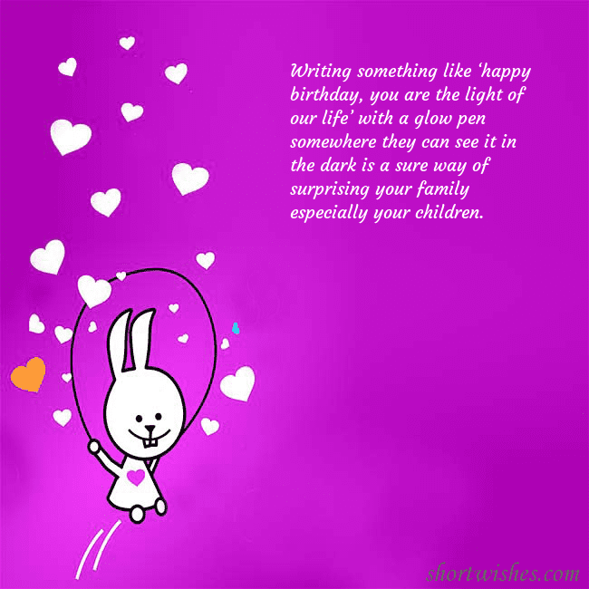 Greeting ecard with a funny bunny