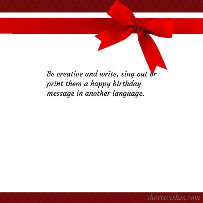 Greeting ecard with red ribbon