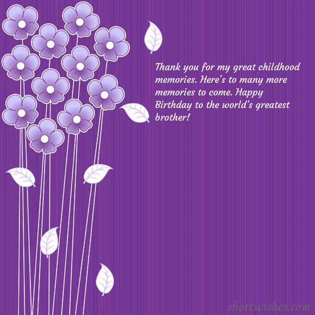 Greeting ecard with small flowers