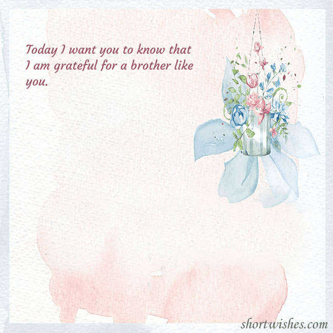 Ecard with watercolor painted flowers