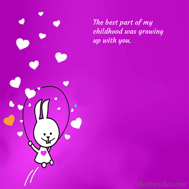 Greeting ecard with a funny bunny