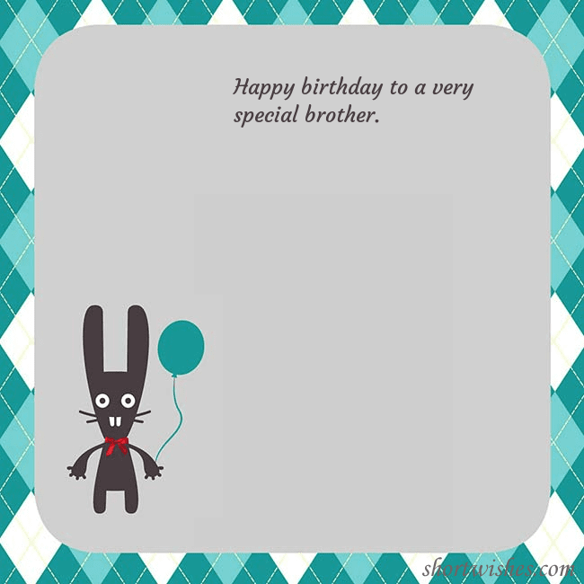 Birthday ecard with a bunny